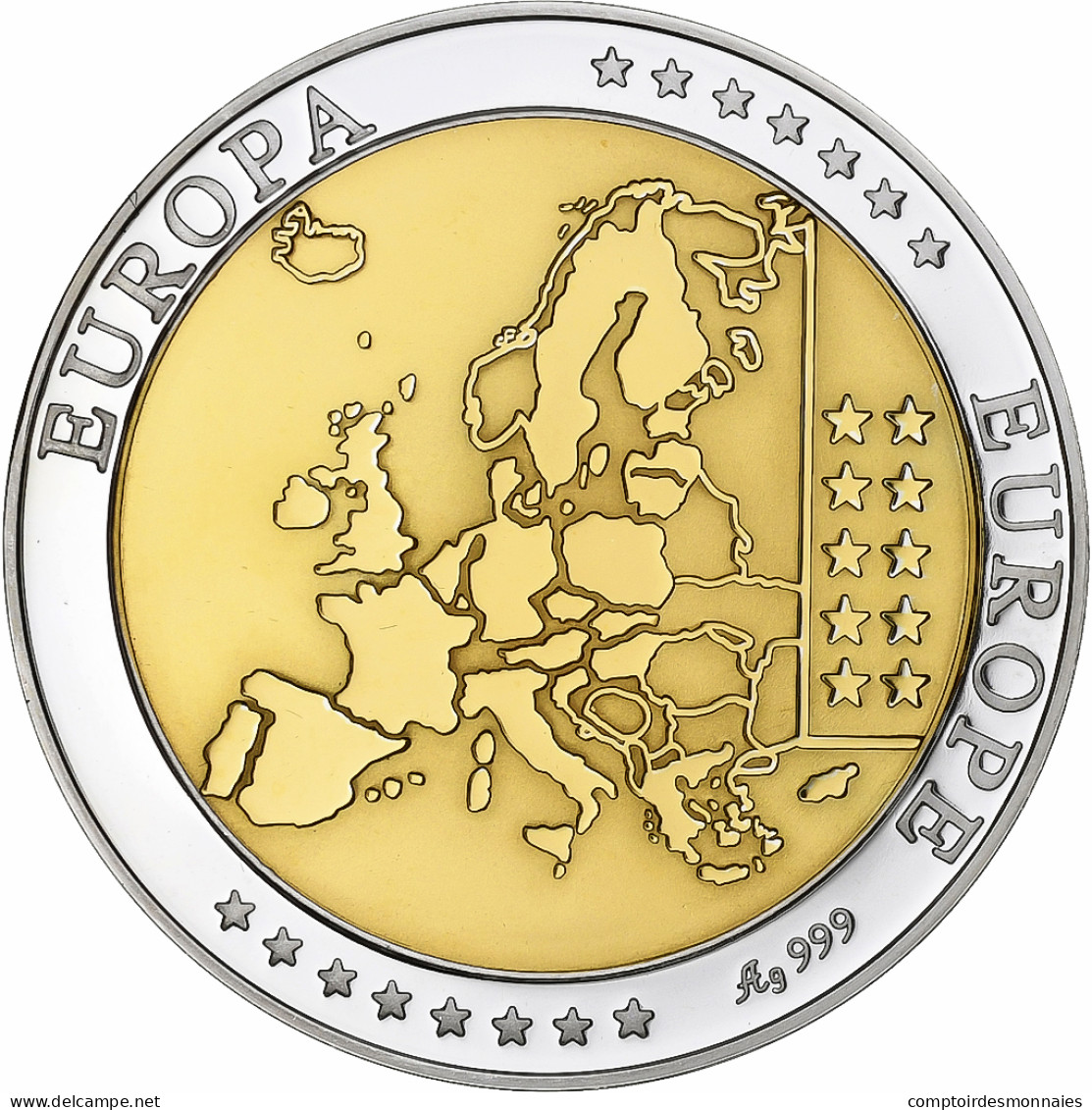 Allemagne, Médaille, Euro, Europa, Argent, FDC - Other & Unclassified