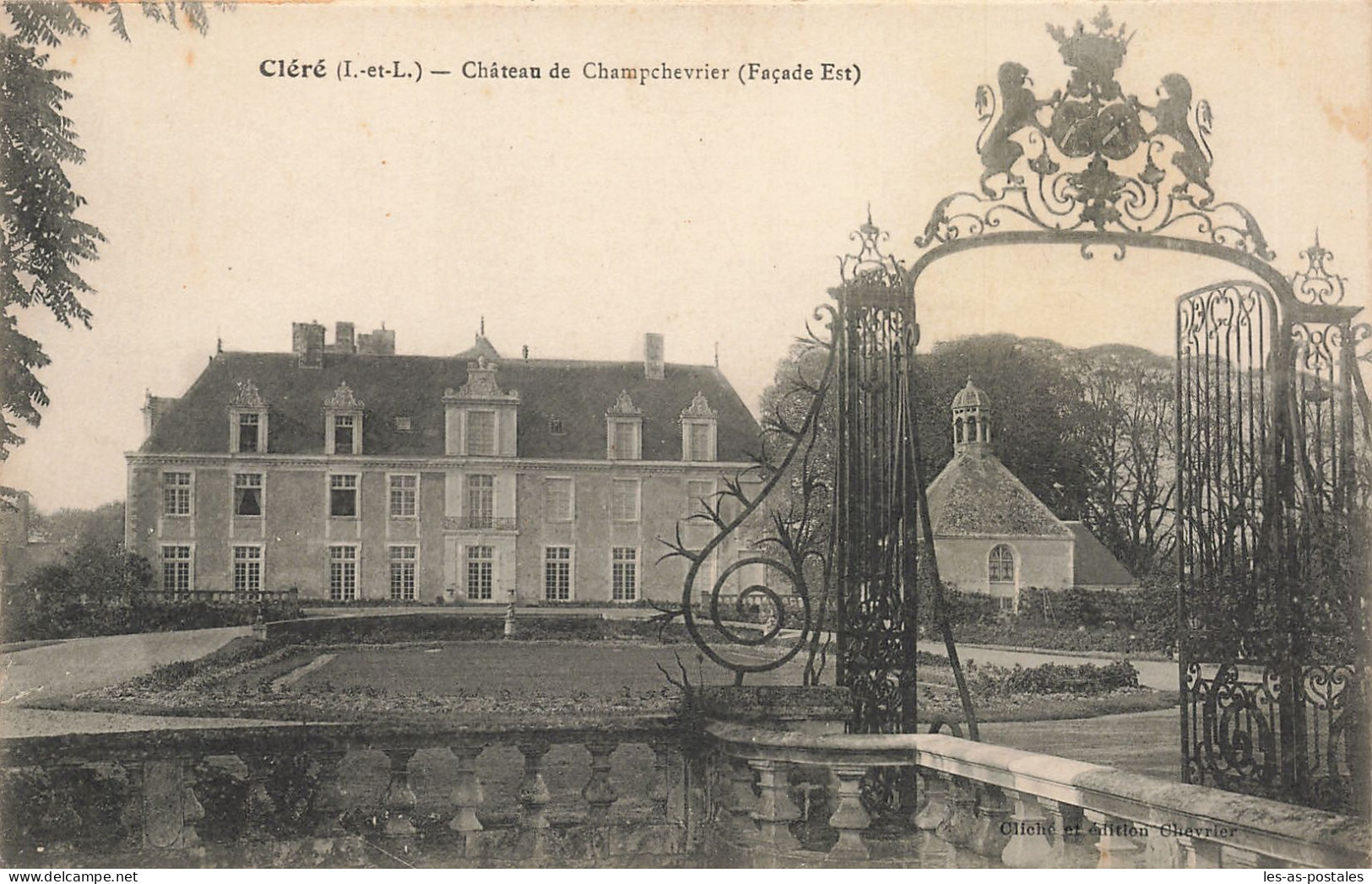 37 CLERE CHÂTEAU DE CHAMPCHEVRIER - Cléré-les-Pins
