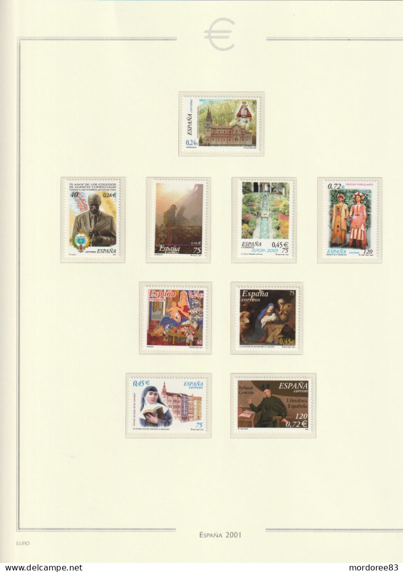 ESPAGNE ANNEE 1999 - 2000 - 2001 LOT DE TIMBRES NEUF** FACIALE FACIAL 38.55 EURO A 40% - Años Completos