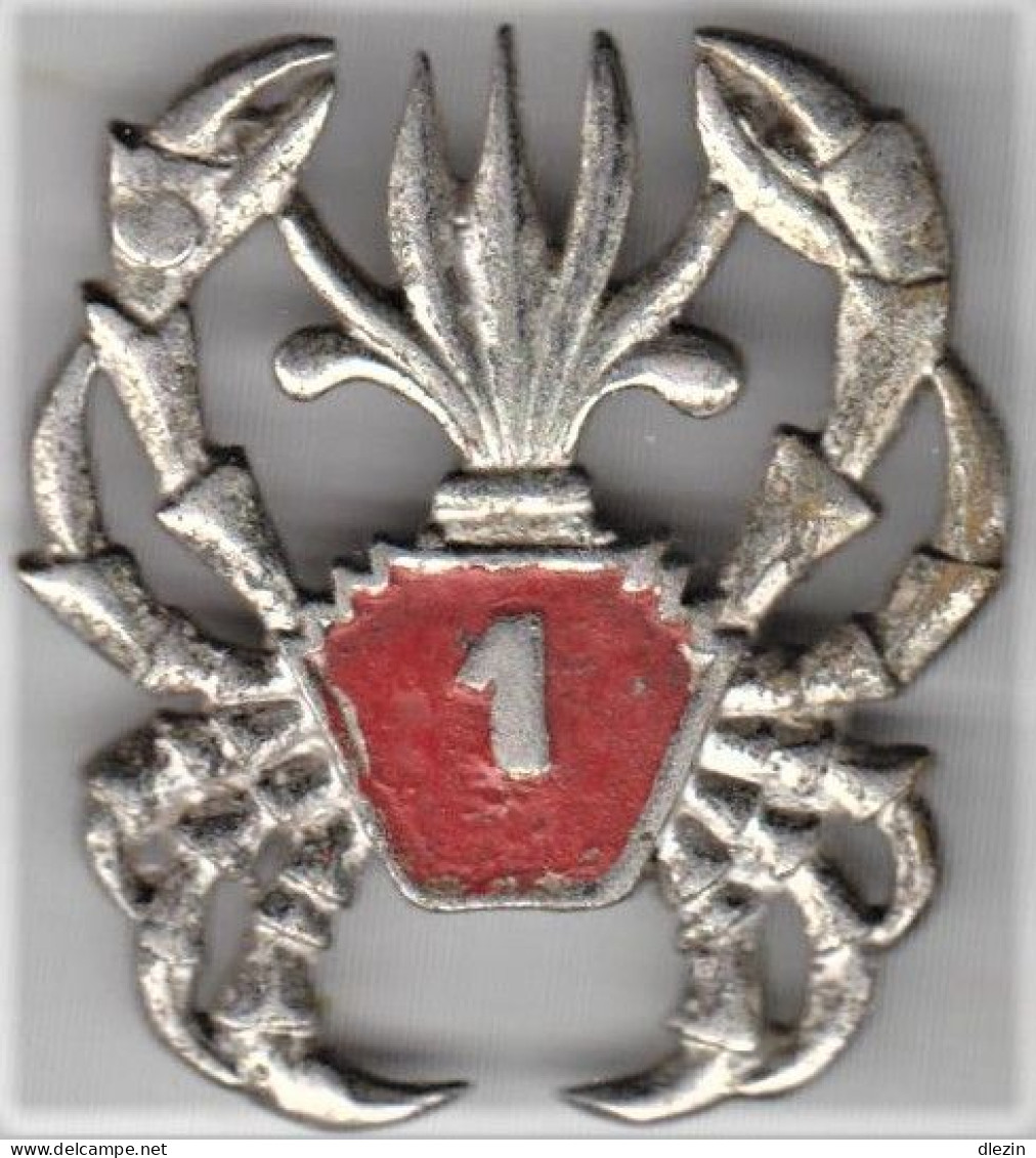 1° REC/ 1° GA/ EO. 1° Régiment Etranger De Cavalerie/ 1° Groupement Autonome En Extrême-Orient. Gros Crabe Rouge. Artisa - Armée De Terre