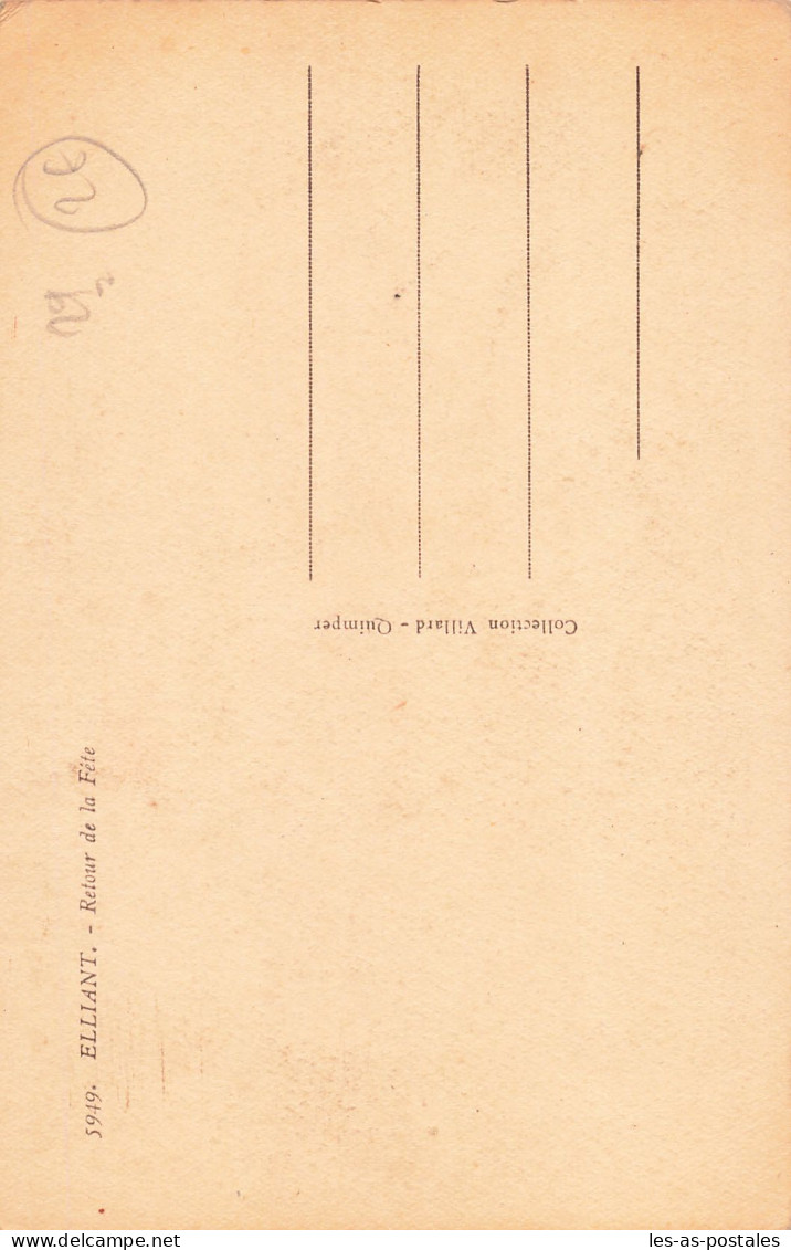 29 ELLIANT RETOUR DE FETE - Elliant