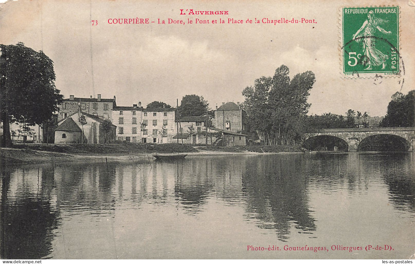 63 COURPIERE PLACE DE LA CHAPELLE L AUVERGNE - Courpiere