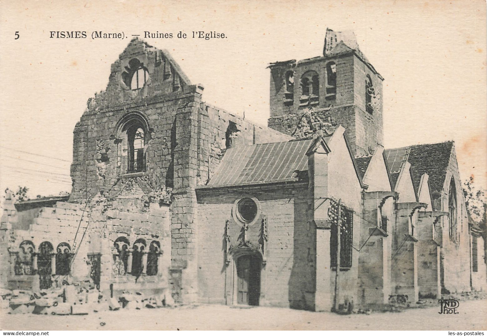 51 FISMES RUINES DE L EGLISE - Fismes