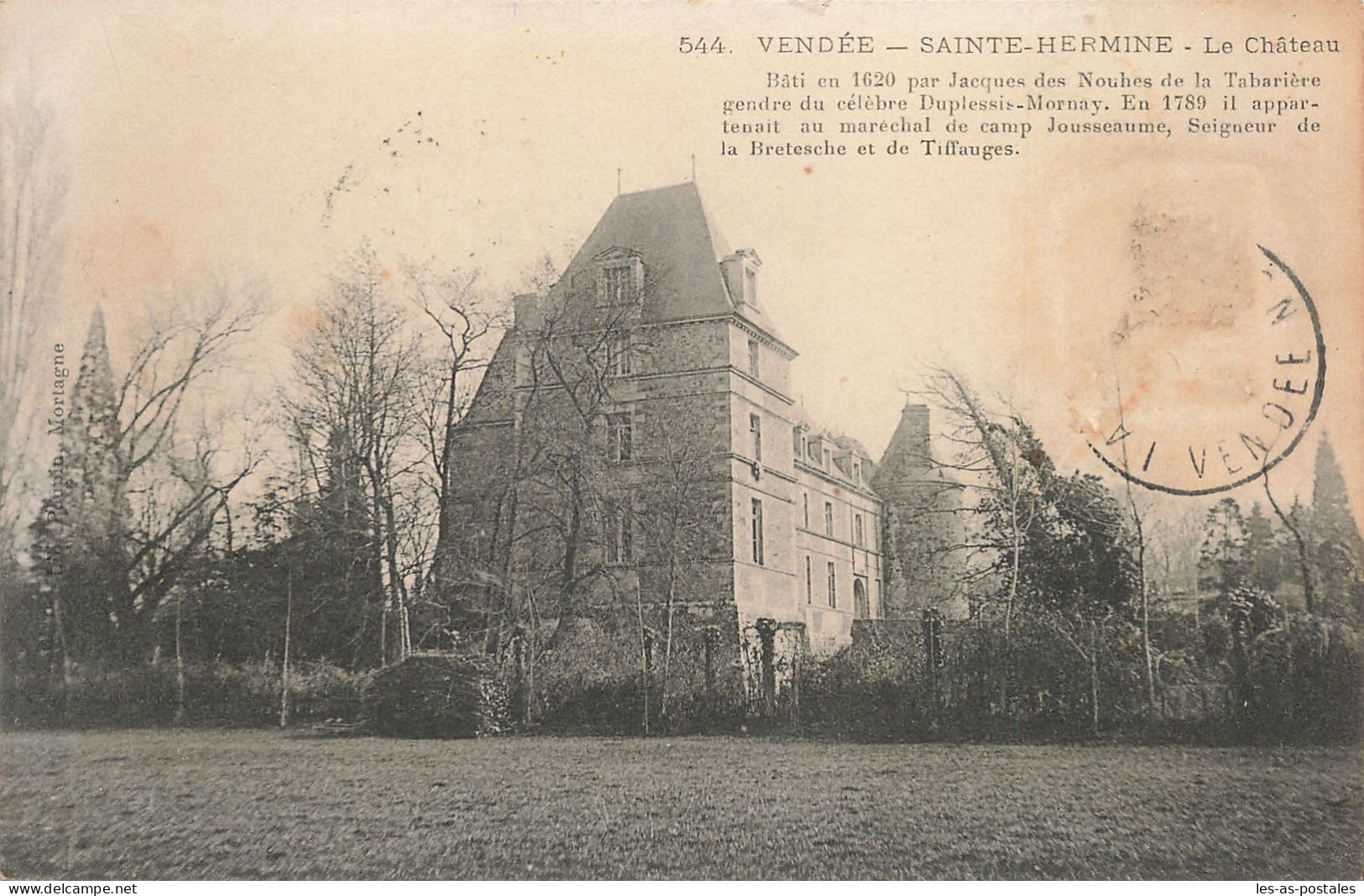 85 SAINTE HERMINE LE CHÂTEAU - Sainte Hermine