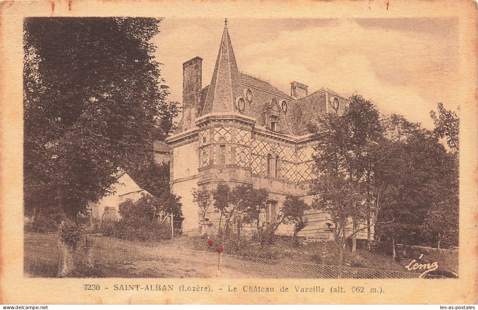 48 SAINT ALBAN LE CHÂTEAU DE VAZEILLE - Saint Alban Sur Limagnole