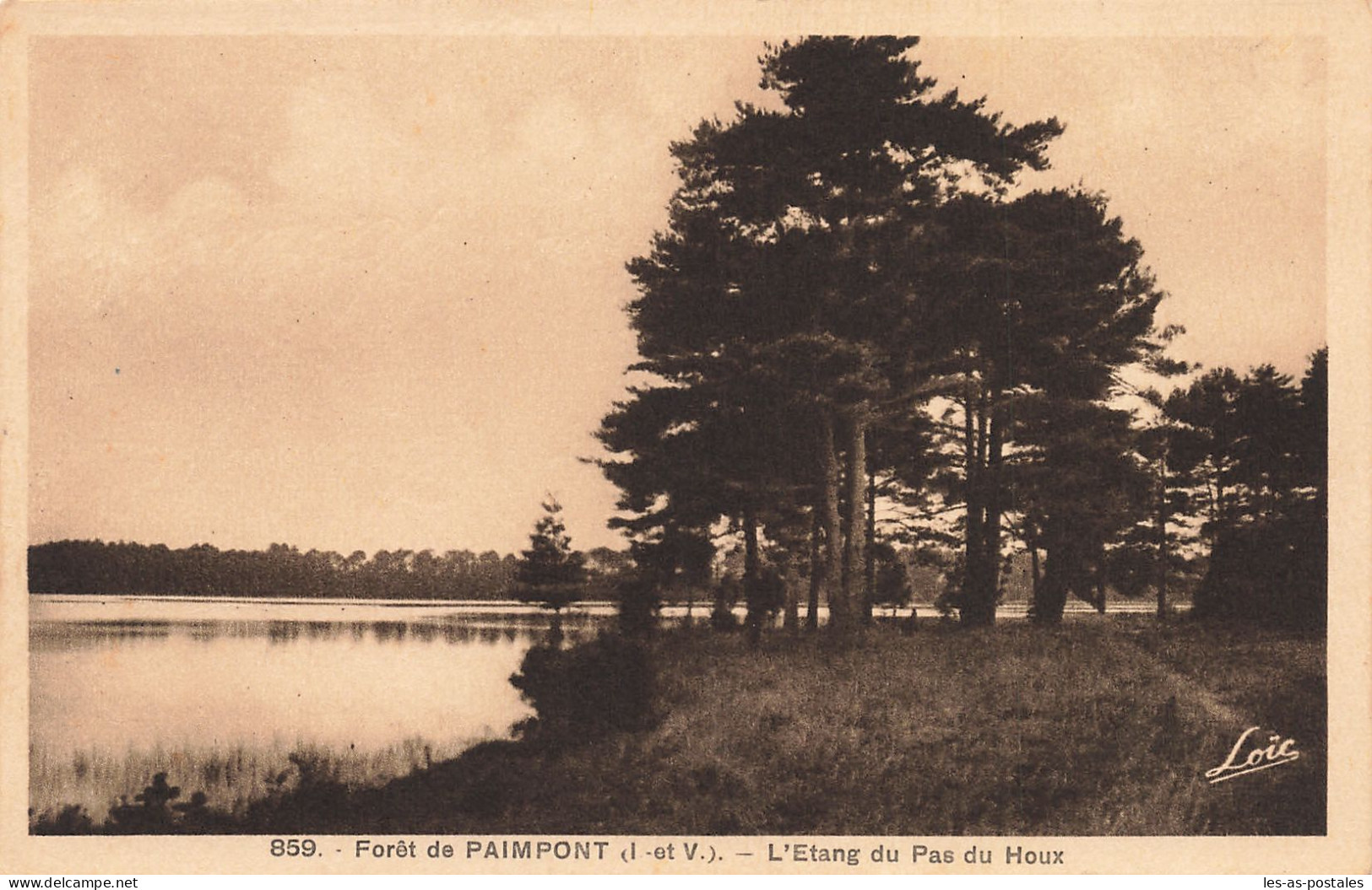 35 PAIMPONT L ETANG DU PAS DU HOUX - Paimpont