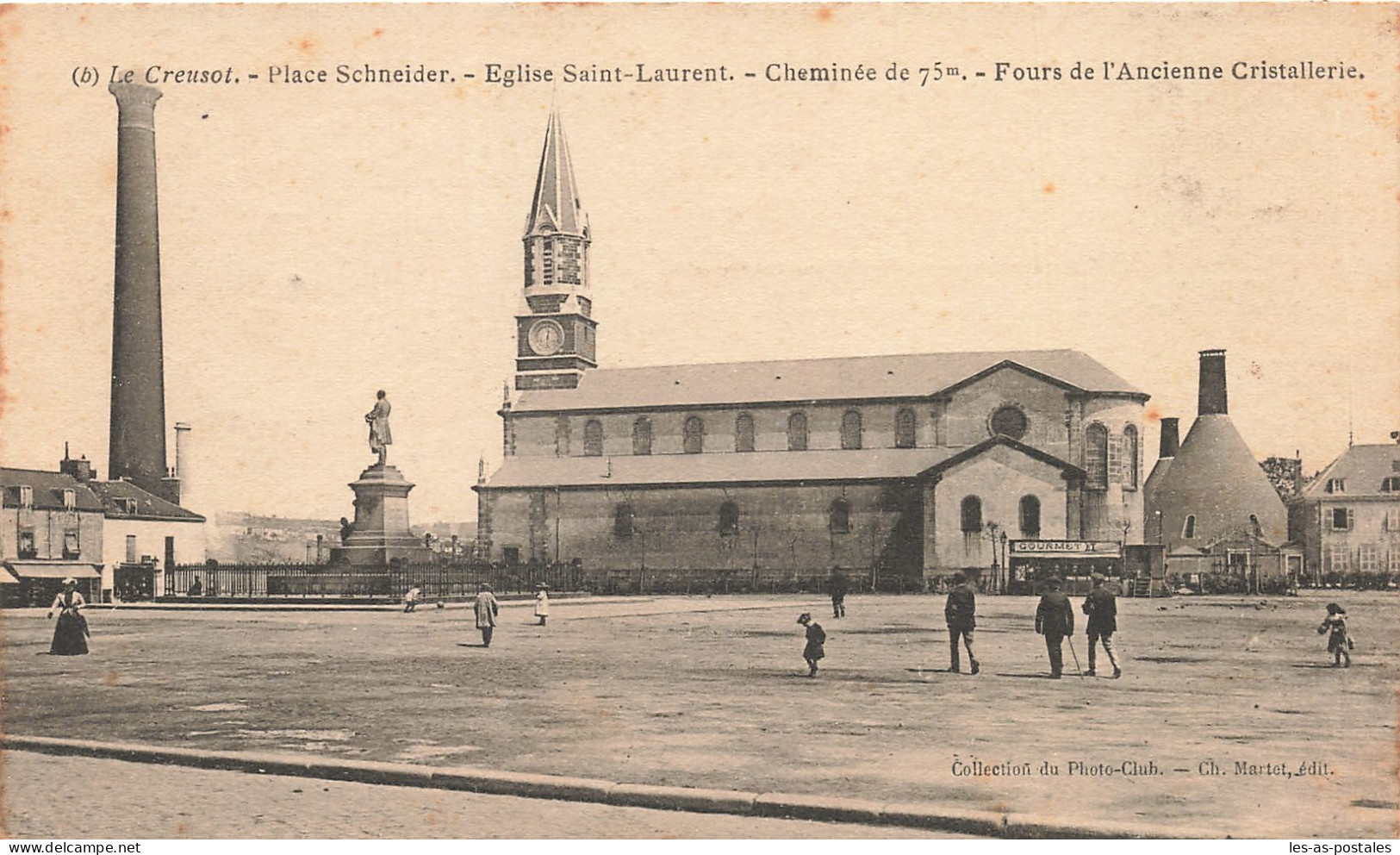 71 LE CREUSOT PLACE SCHNEIDER L EGLISE SAINT LAURENT - Le Creusot