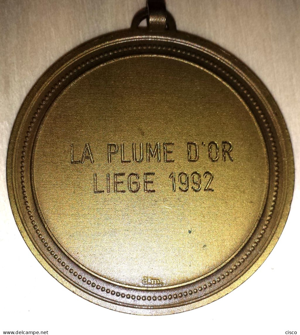 BELGIQUE  3 Médailles Souvenir BADMINTON - Plume D'or 92 - Professionnels / De Société