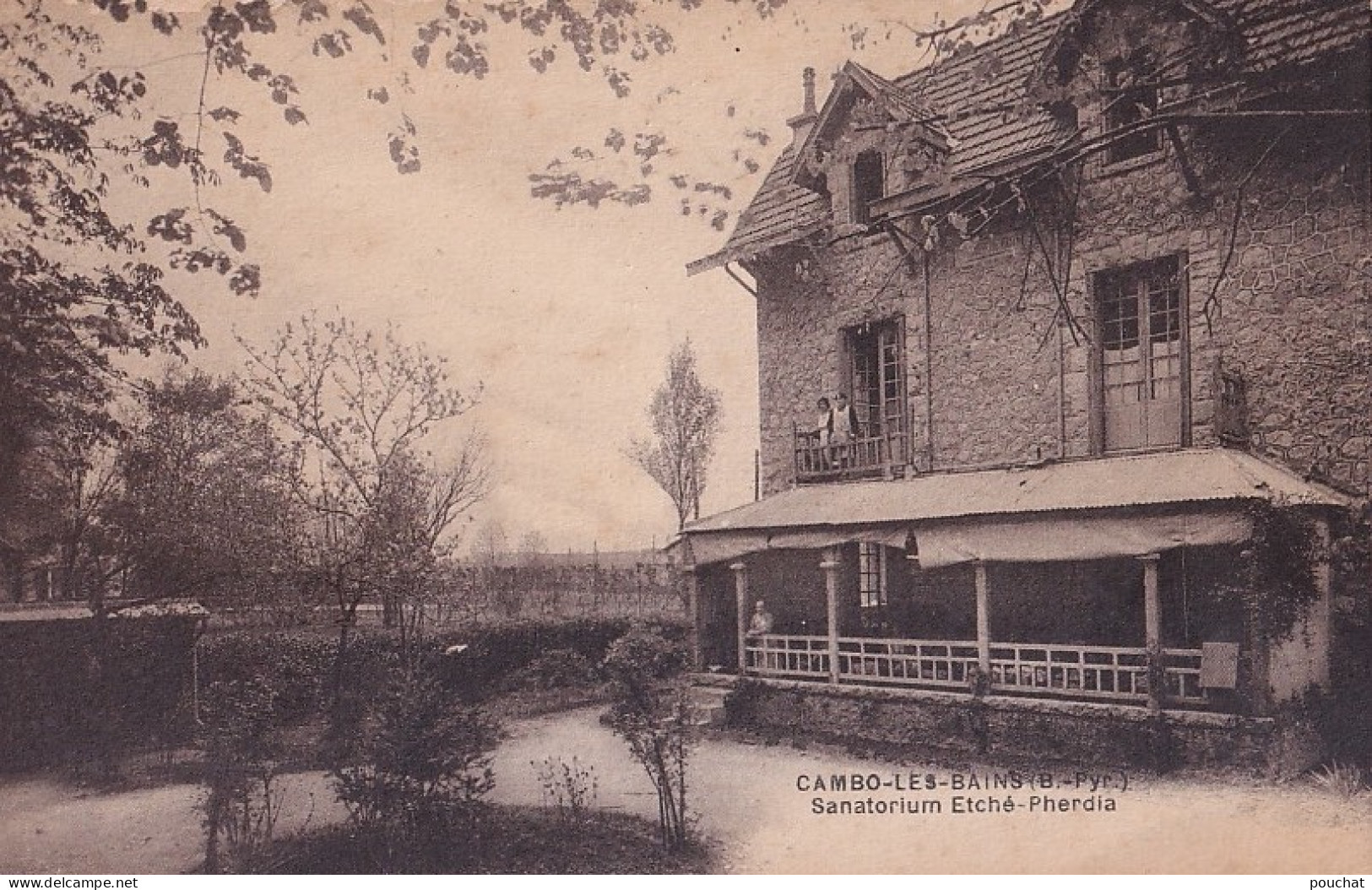 R4-64) CAMBO LES BAINS - PYRENEES ATLANTIQUES - SANATORIUM   ETCHE  PHERDIA  - ( 2 SCANS ) - Cambo-les-Bains