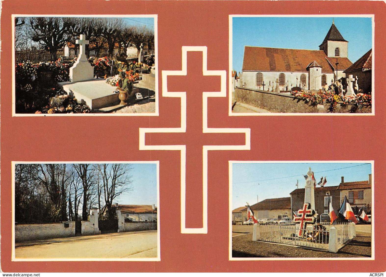 COLOMBEY Les Deux Eglises Tombe De La Famille De Gaulle Entree De La Boisserie 22(scan Recto-verso) MA523 - Colombey Les Deux Eglises