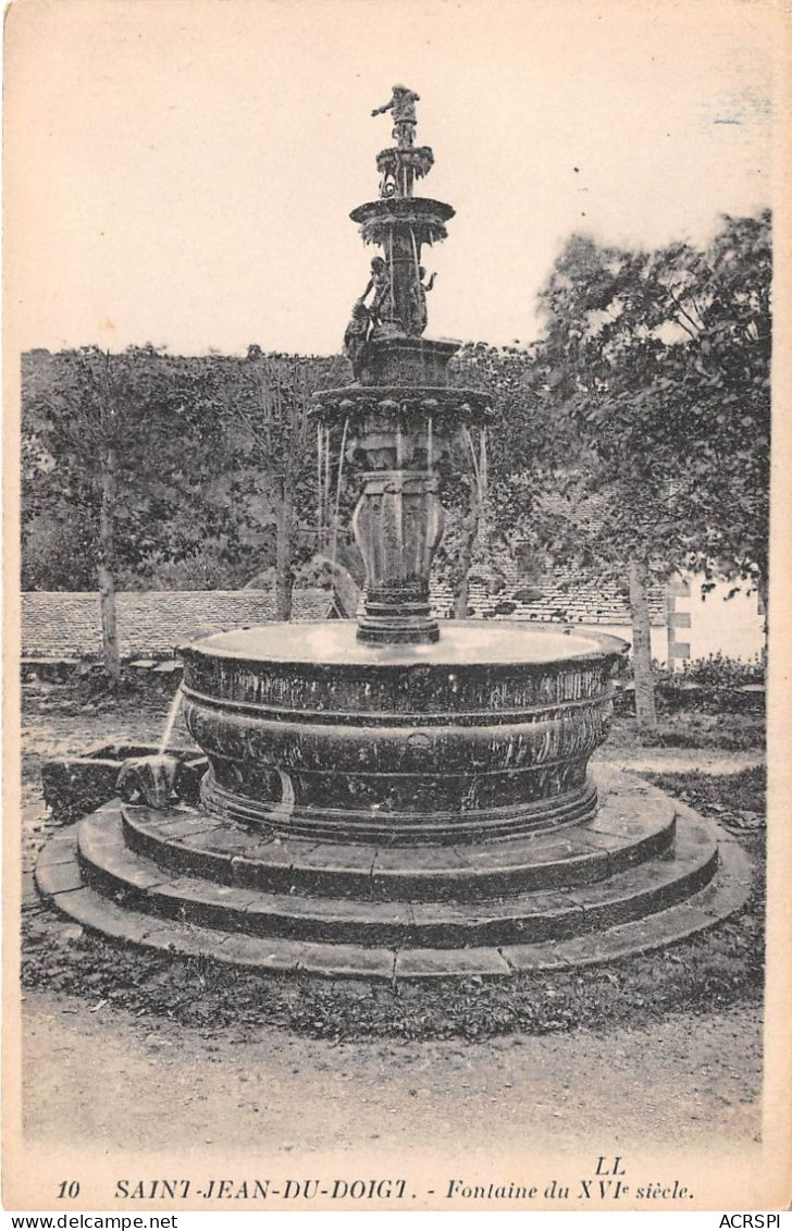 SAINT JEAN DU DOIGT Fontaine Du XVIe Siecle 10(scan Recto-verso) MA514 - Saint-Jean-du-Doigt