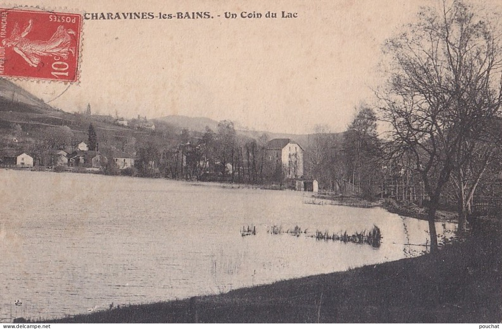 R6-38) CHARAVINES LES BAINS - ISERE - UN COIN DU LAC - Charavines