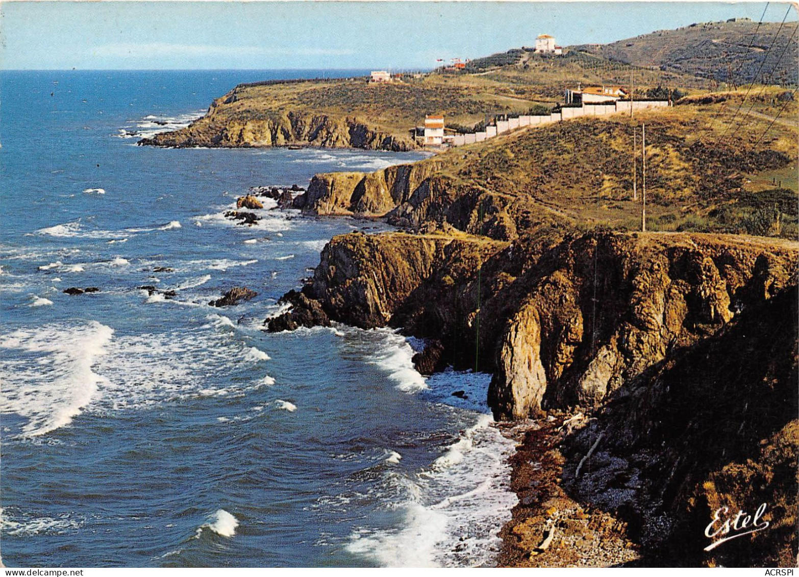 ARGELES PLAGE La Cote Rocheuse Vers Collioure Dernier Contreforts Des Alberes 19(scan Recto-verso)MA593 - Argeles Sur Mer