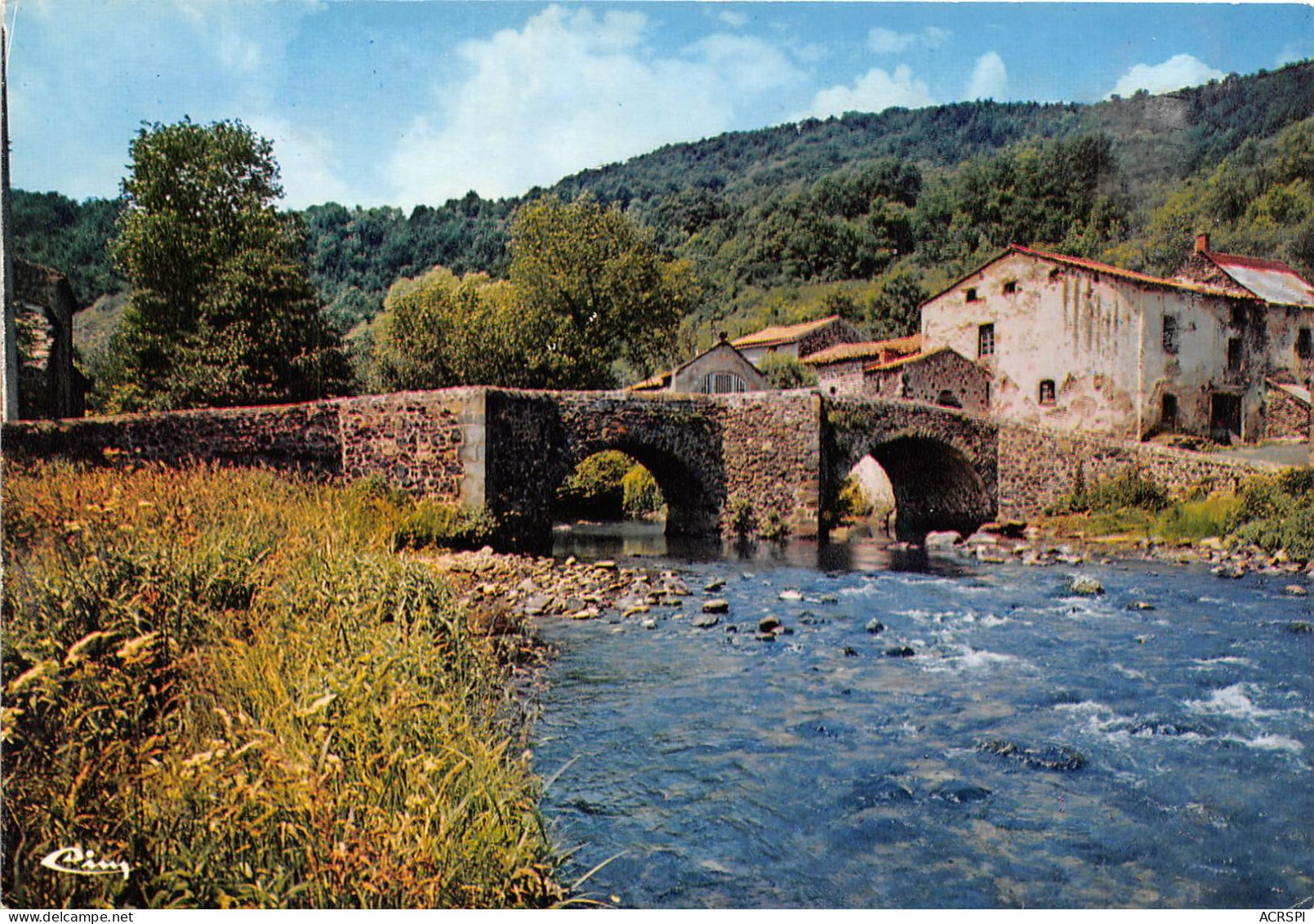 Environs De BESSE EN CHANDESSE Et SAINT NECTAIRE Le Vieux Pont De Saurier Sur La Couze Pavin 20(scan Recto-verso) MA587 - Besse Et Saint Anastaise