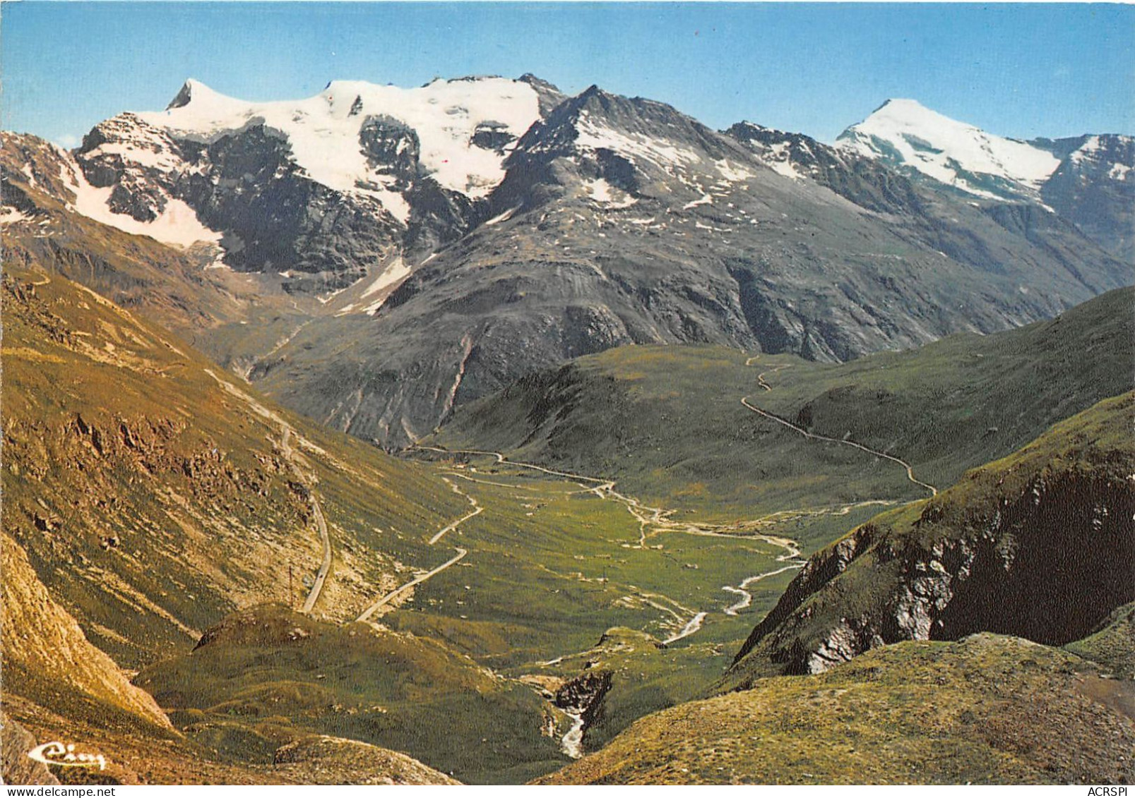 En Descendant Du Col De L Iseran A BONNEVAL SUR ARC Panorama Sur L Albaron Et Le Charbonel 12(scan Recto-verso) MA583 - Bonneval Sur Arc
