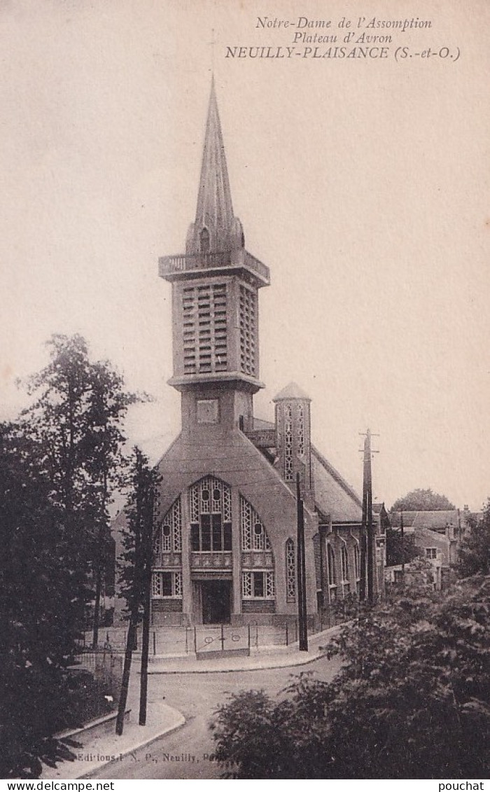 R10-93) NEUILLY PLAISANCE - NOTRE DAME DE L ' ASSOMPTION - PLATEAU D AVRON  - ( 2 SCANS ) - Neuilly Plaisance