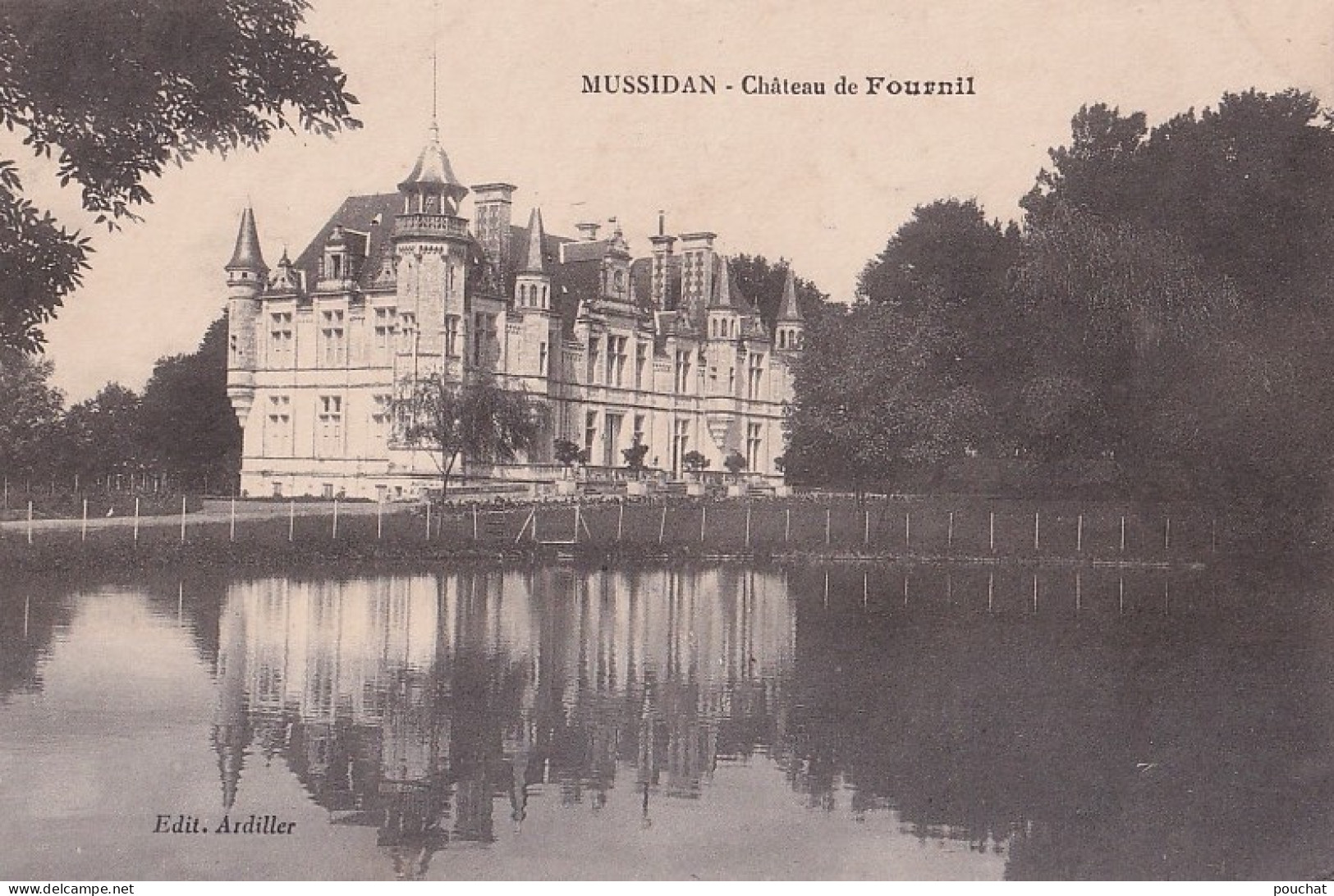 R12-24) MUSSIDAN - DORDOGNE - CHATEAU DE FOURNIL - ( 2 SCANS )  - Mussidan