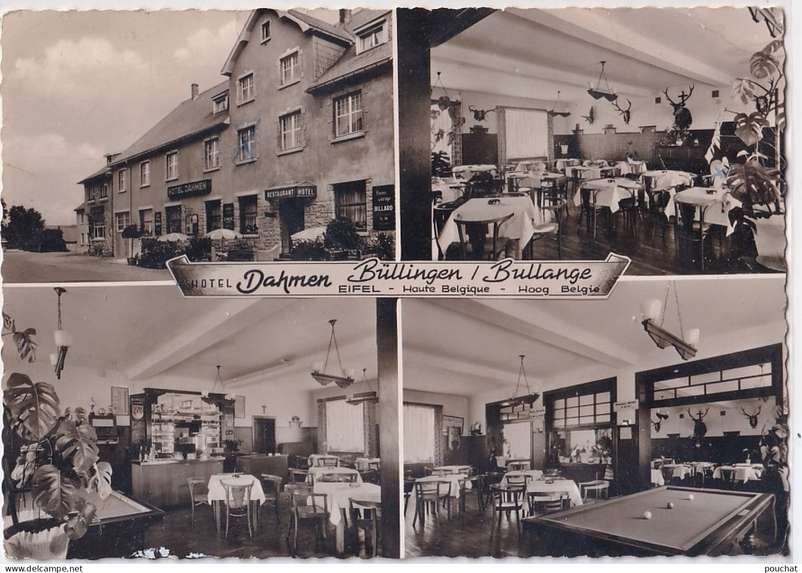 R12- BULLINGEN - HOTEL DAHMEN -  BILLARD    - ( 2 SCANS ) - Bullange - Bullingen