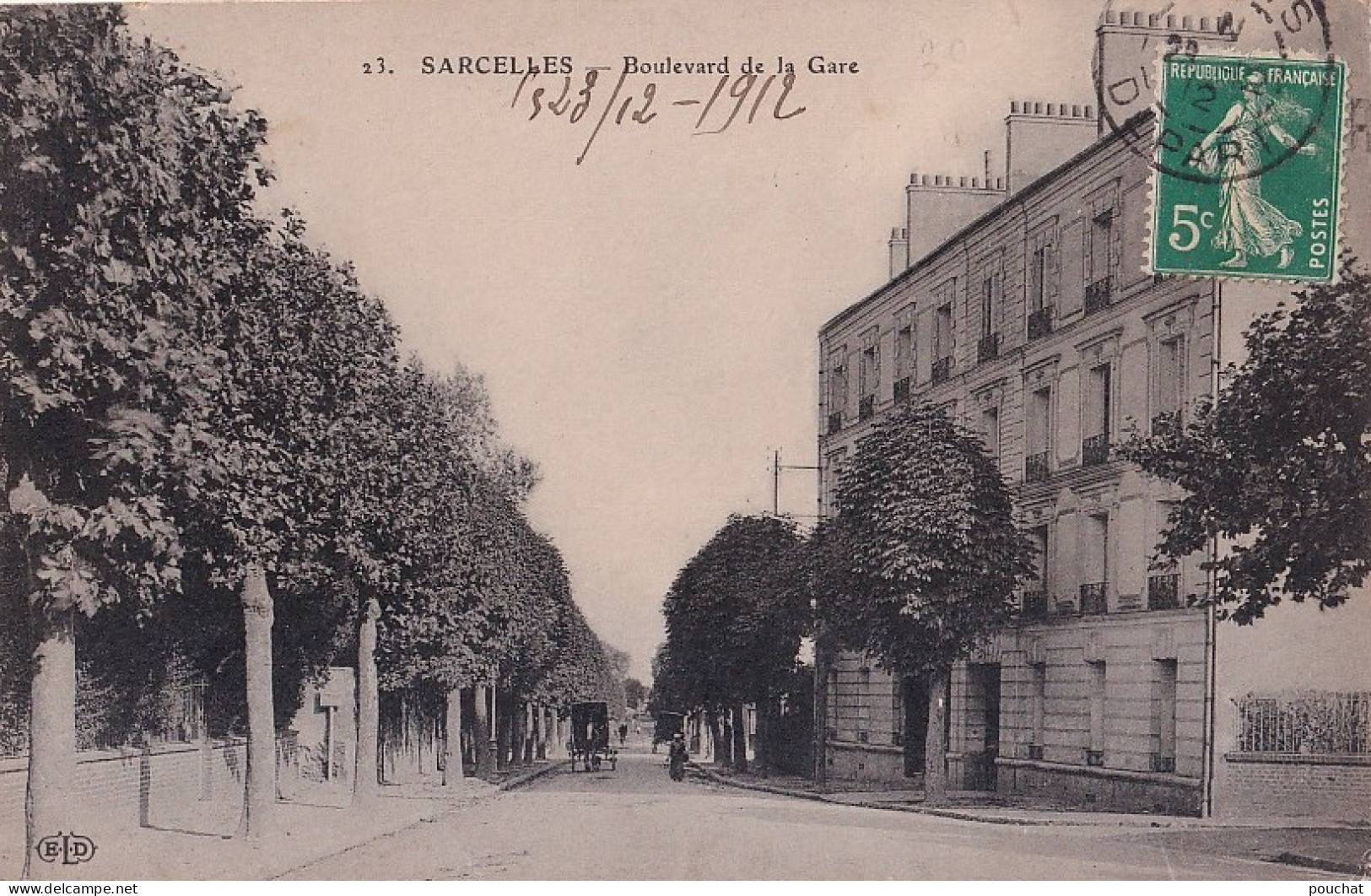 R18-95) SARCELLES - BOULEVARD DE LA GARE - EN 1912 - Sarcelles
