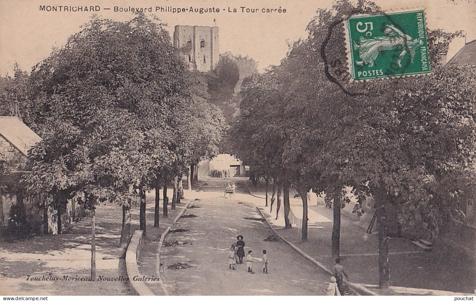 R19-41) MONTRICHARD - BOULEVARD PHILIPPE AUGUSTE - LA TOUR CARREE  - EN  1912 - Montrichard