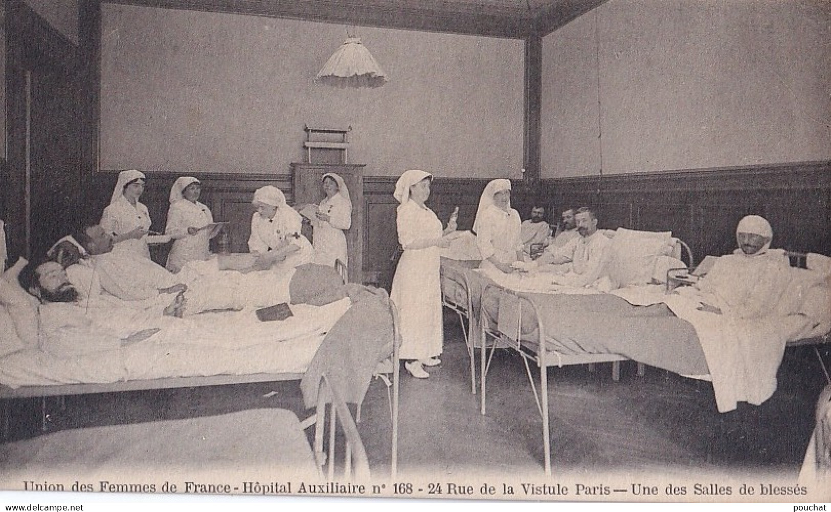 PARIS (XIII°) UNION DES FEMMES DE FRANCE - HOPITAL AUXILIAIRE N° 168 - 24 RUE DE LA VISTULE -  UNE DES SALLES DE BLESSES - Gesundheit, Krankenhäuser