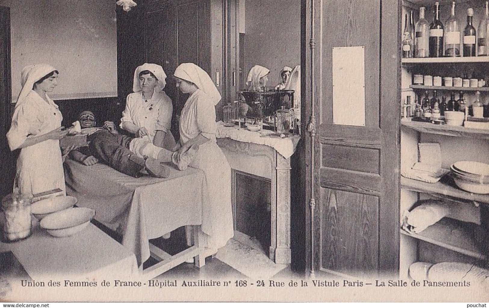 PARIS (XIII°) UNION DES FEMMES DE FRANCE - HOPITAL AUXILIAIRE N° 168 - 24 RUE DE LA VISTULE - LA SALLE DES PANSEMENTS  - Health, Hospitals