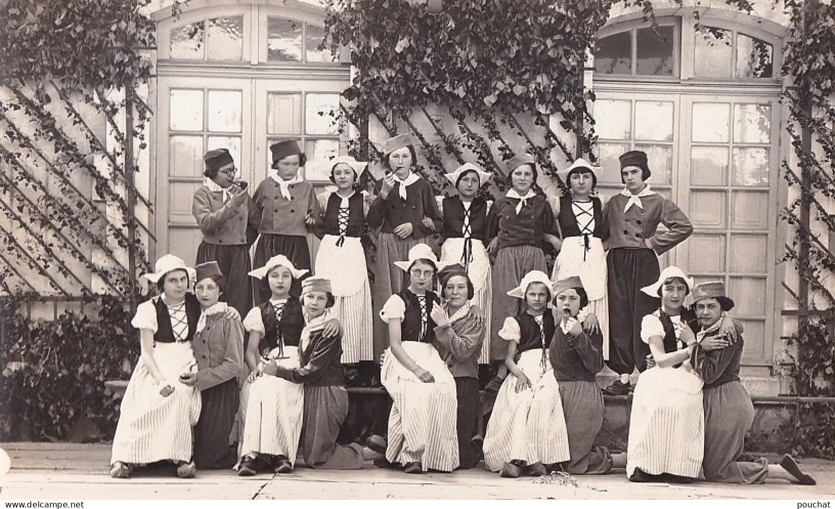 R27-47) TONNEINS - CARTE PHOTO GIROU - FETE D ' ECOLE  - 1906 - BALLET  HOLLANDAIS  - ( 3 SCANS ) - Tonneins