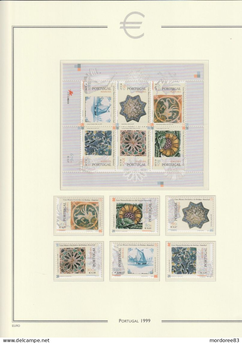 PORTUGAL ANNEE 1999 - 2000 - 2001 LOT DE TIMBRES NEUF** FACIALE FACIAL 159.50 EURO A 40%