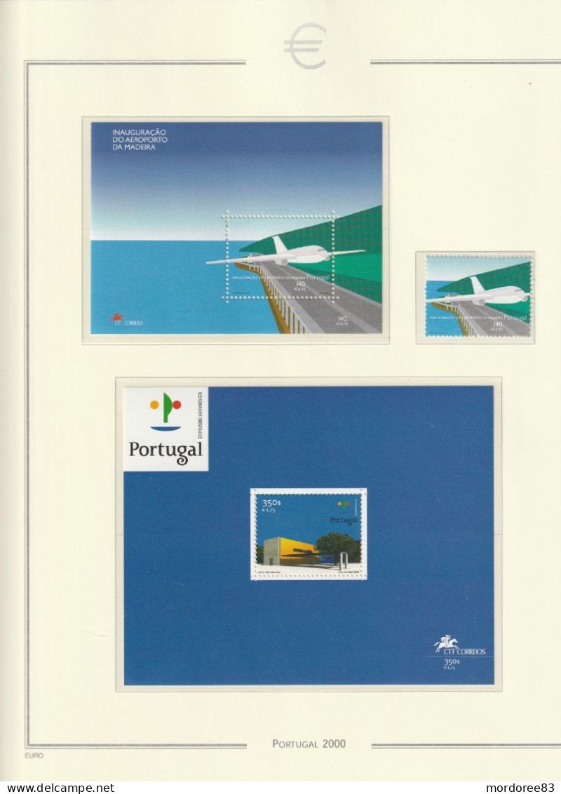 PORTUGAL ANNEE 1999 - 2000 - 2001 LOT DE TIMBRES NEUF** FACIALE FACIAL 159.50 EURO A 40%