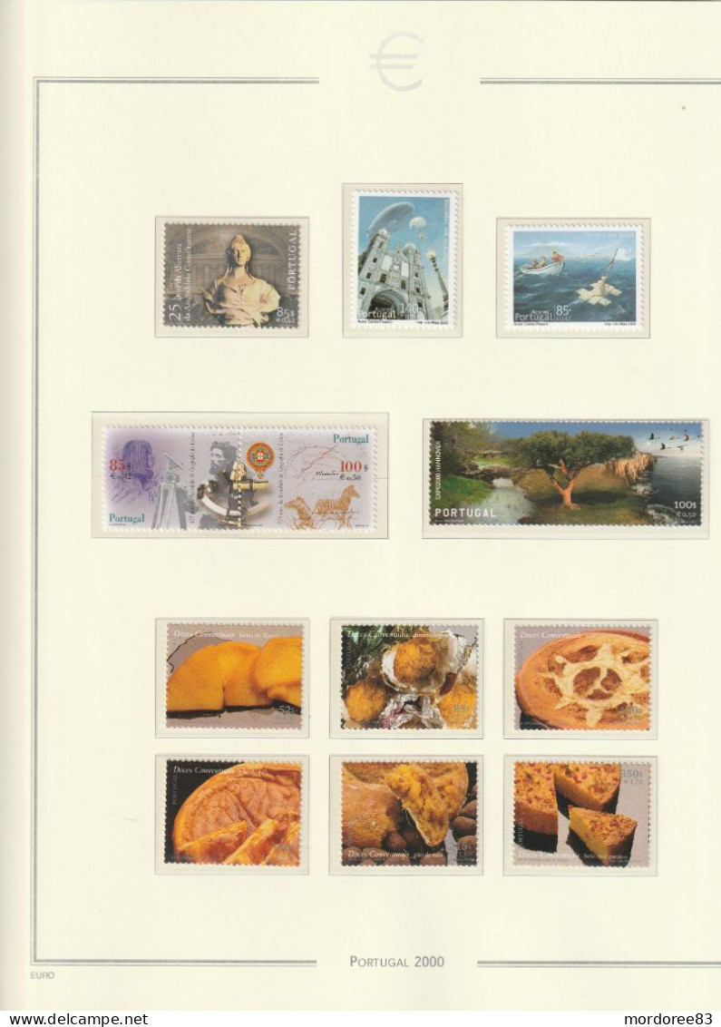 PORTUGAL ANNEE 1999 - 2000 - 2001 LOT DE TIMBRES NEUF** FACIALE FACIAL 159.50 EURO A 40%