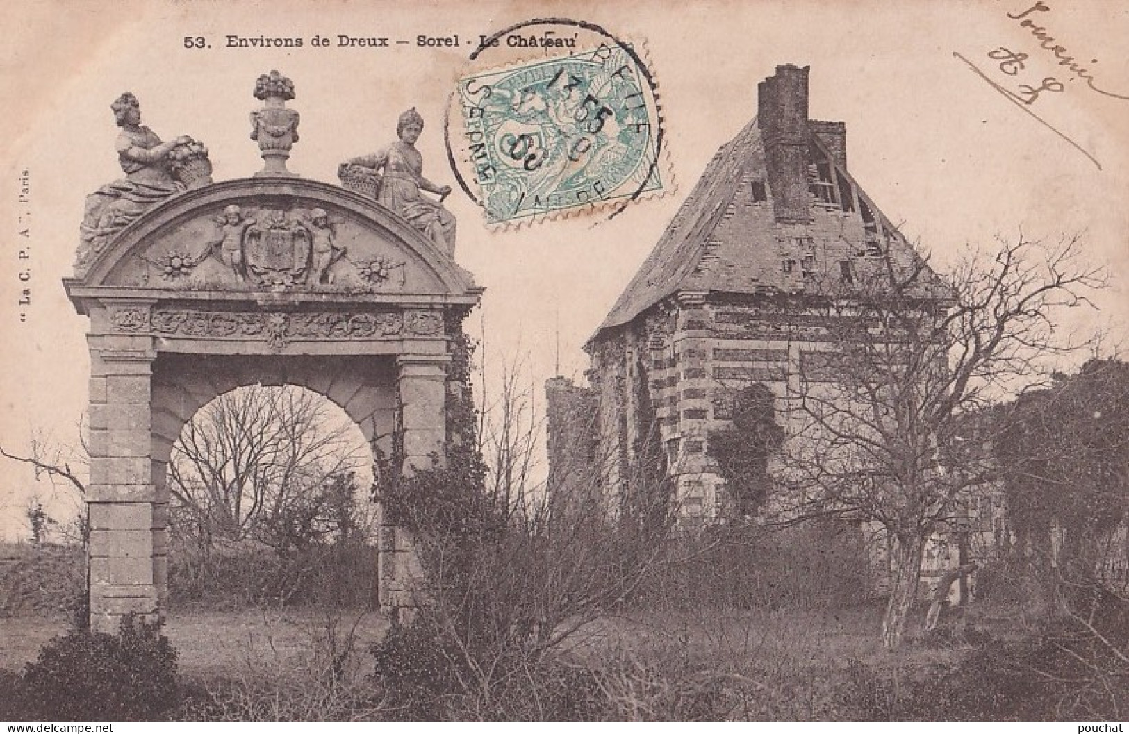  R29-28) ENVIRONS DE DREUX - SOREL - LE CHATEAU - EN  1906 - Sorel-Moussel