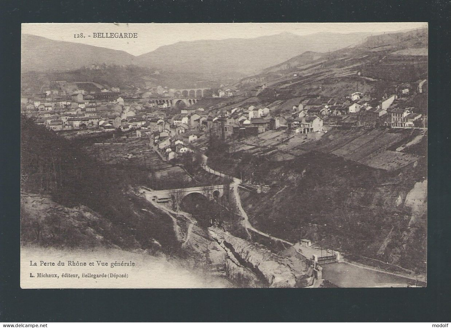 CPA - 01 - Bellegarde - La Perte Du Rhône Et Vue Générale - Non Circulée - Bellegarde-sur-Valserine