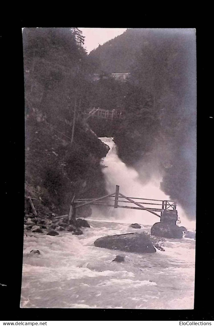 Cp, Carte Photo, Slovénie, Slovenia, Vintgar Sum Slap Pri Bledu, Cascade, écrite 1922 - Slowenien