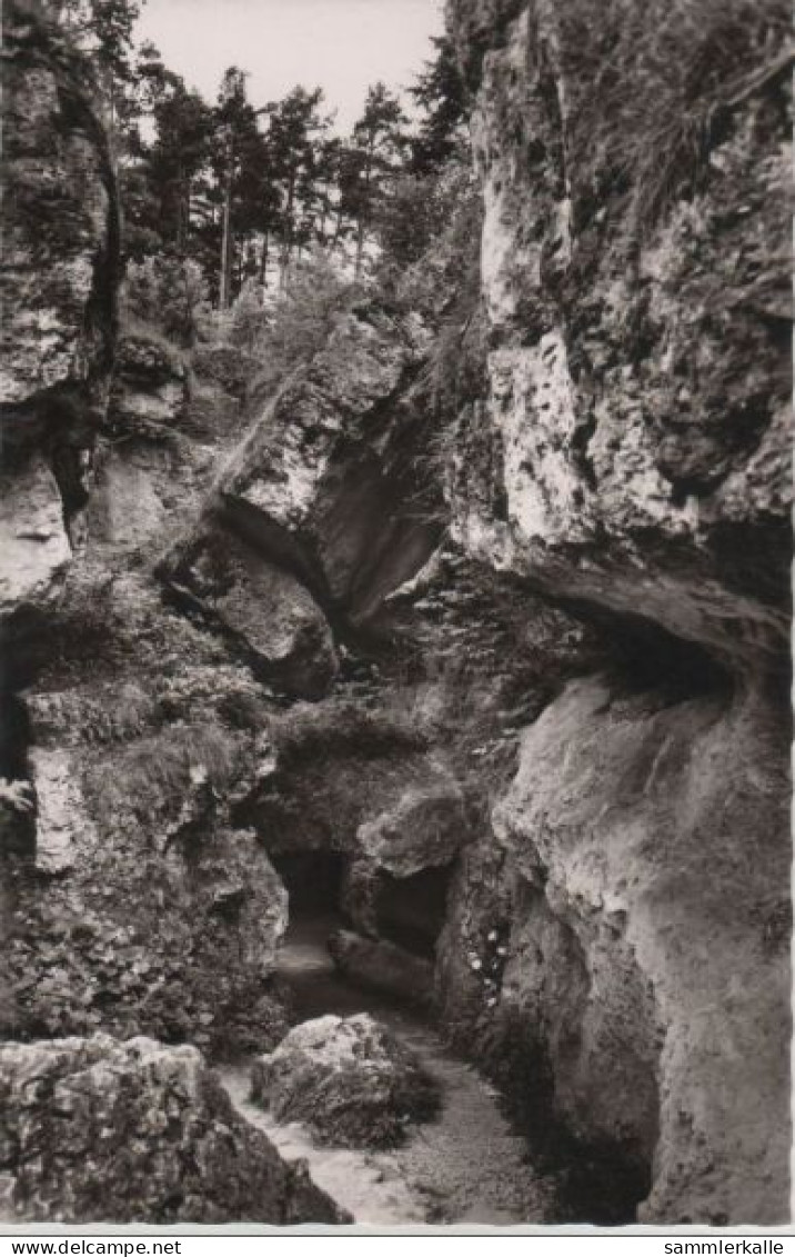 38107 - Teufelshöhle (Fränk. Schweiz) - Ausgang - Ca. 1955 - Pottenstein