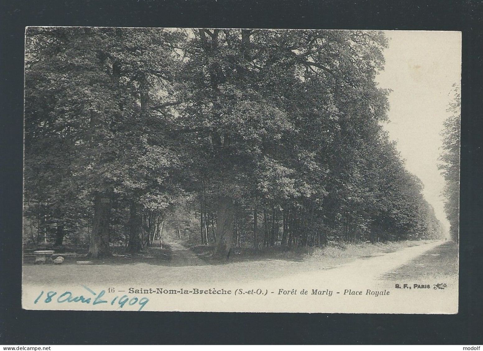 CPA - 78 - Saint-Nom-la-Bretèche - Forêt De Marly - Place Royale - Non Circulée (1909) - St. Nom La Breteche