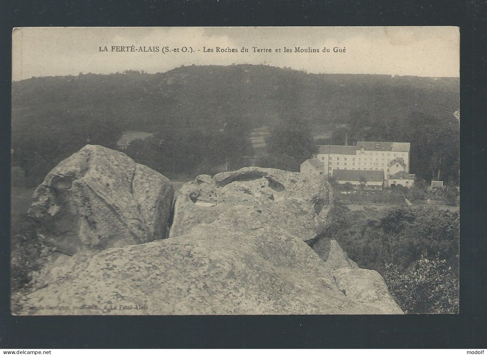 CPA - 77 - La Ferté-Alais - Les Roches Du Tertre Et Les Moulins Du Gué - Non Circulée - La Ferte Alais