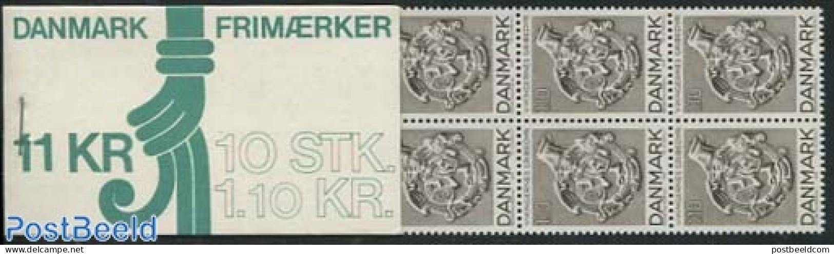 Denmark 1979 Viking Art Booklet, Mint NH, Stamp Booklets - Ongebruikt