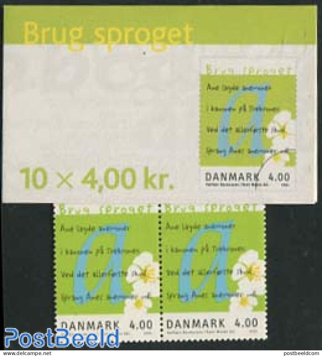 Denmark 2001 European Language Year Booklet, Mint NH, History - Science - Europa Hang-on Issues - Esperanto And Langua.. - Ongebruikt
