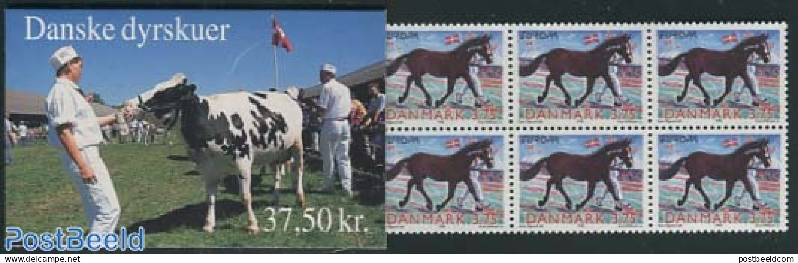 Denmark 1998 Europa Booklet, Mint NH, History - Nature - Europa (cept) - Horses - Stamp Booklets - Neufs