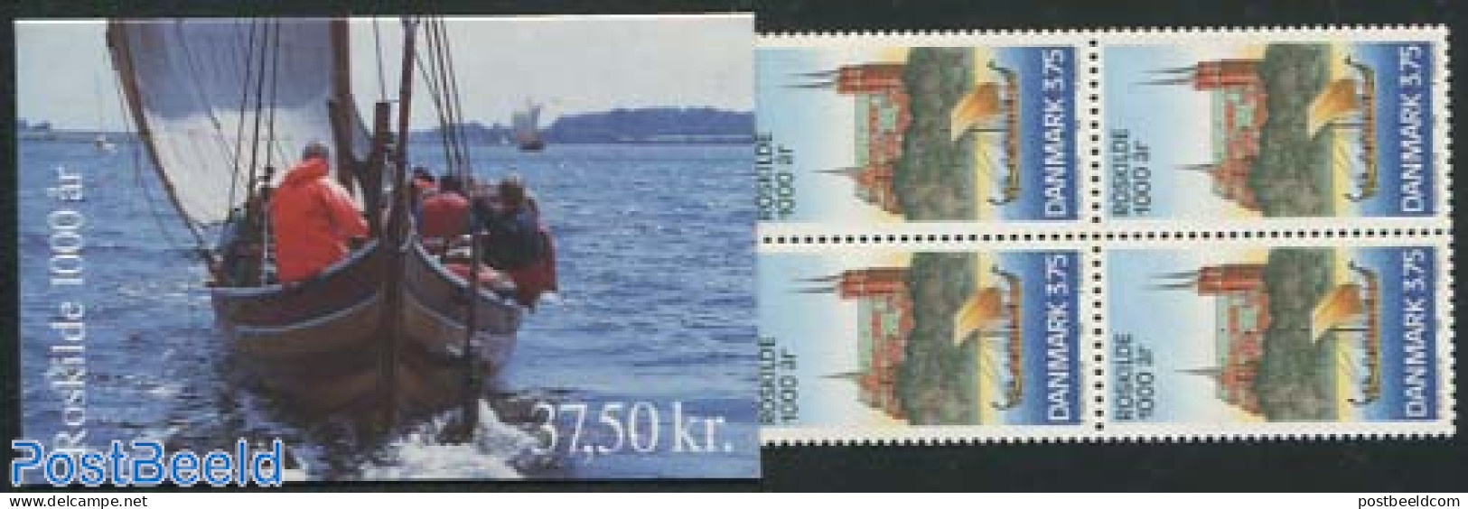 Denmark 1998 1000 Years Roskilde Booklet, Mint NH, Religion - Transport - Churches, Temples, Mosques, Synagogues - Sta.. - Ongebruikt