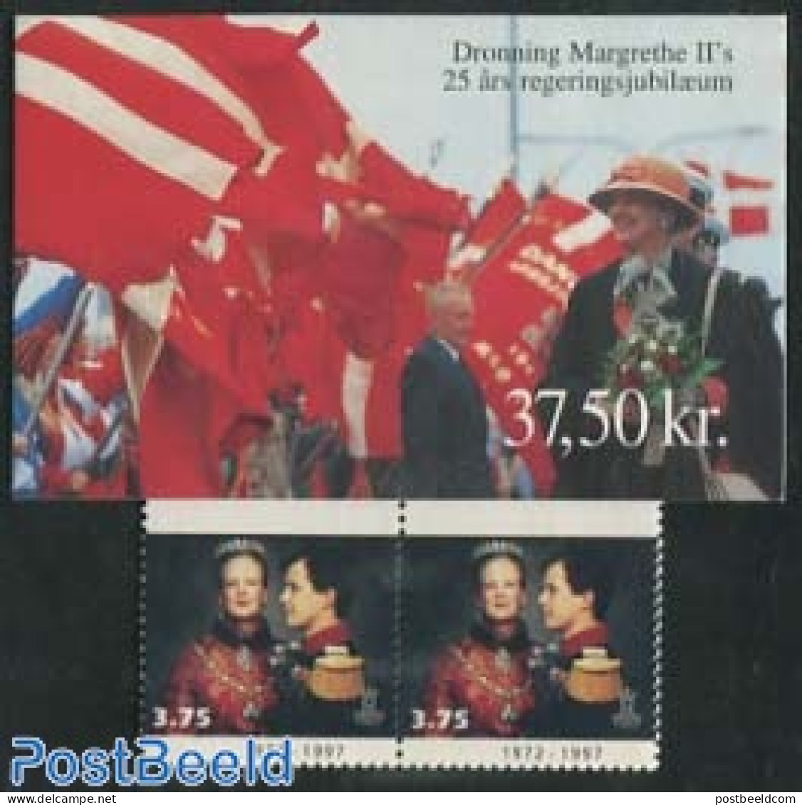 Denmark 1997 Queen Margarethe Booklet, Mint NH, History - Kings & Queens (Royalty) - Stamp Booklets - Unused Stamps