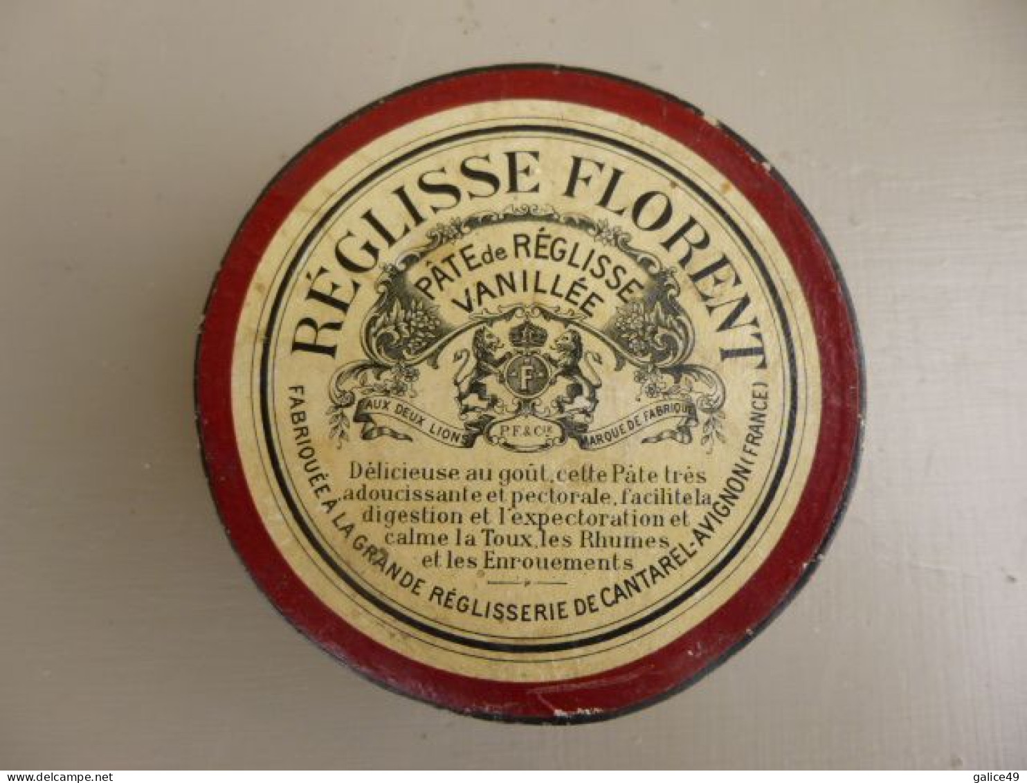 Boite En Carton Réglisse Florent - Pâte De Réglisse Vanillée - Envoi Courrier Ordinaire - Dosen