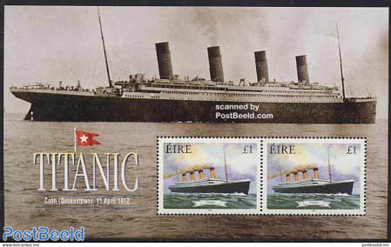 Ireland 1999 Titanic S/s, Mint NH, Transport - Ships And Boats - Titanic - Unused Stamps