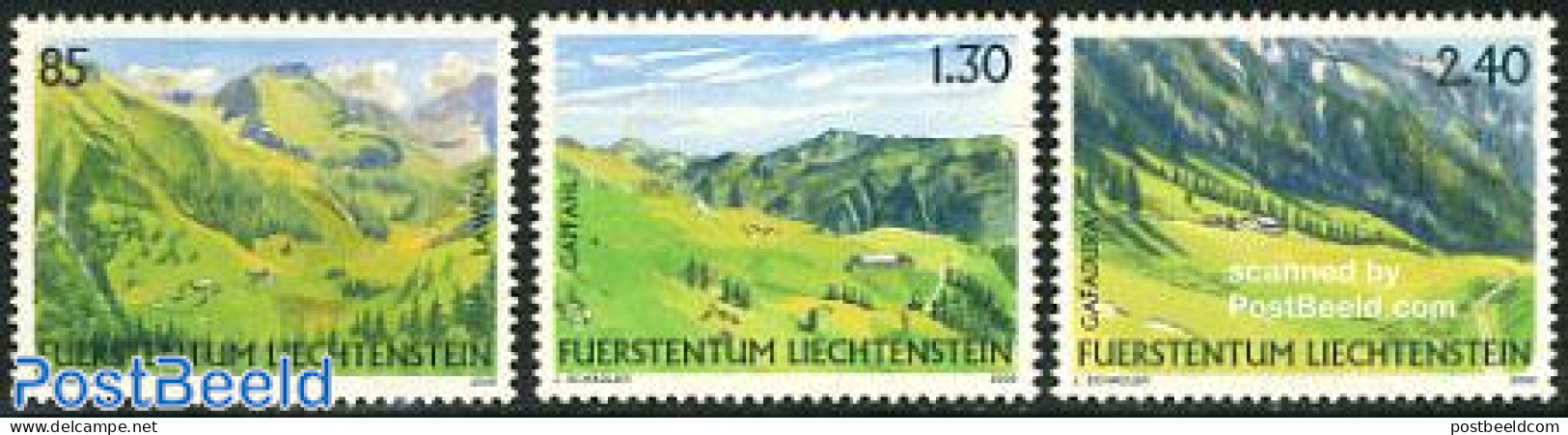 Liechtenstein 2006 Mountain Scenes 3v, Mint NH, Sport - Mountains & Mountain Climbing - Unused Stamps