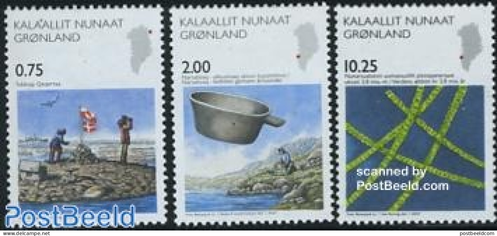 Greenland 2007 Science 3v, Mint NH, Nature - Transport - Birds - Ships And Boats - Neufs