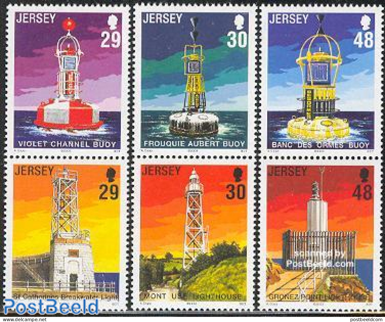 Jersey 2003 Lighthouses 3x2v [:], Mint NH, Various - Lighthouses & Safety At Sea - Vuurtorens