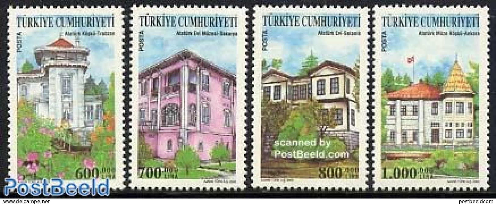 Türkiye 2003 Cultural Heritage 4v, Mint NH, Nature - Gardens - Art - Architecture - Otros & Sin Clasificación