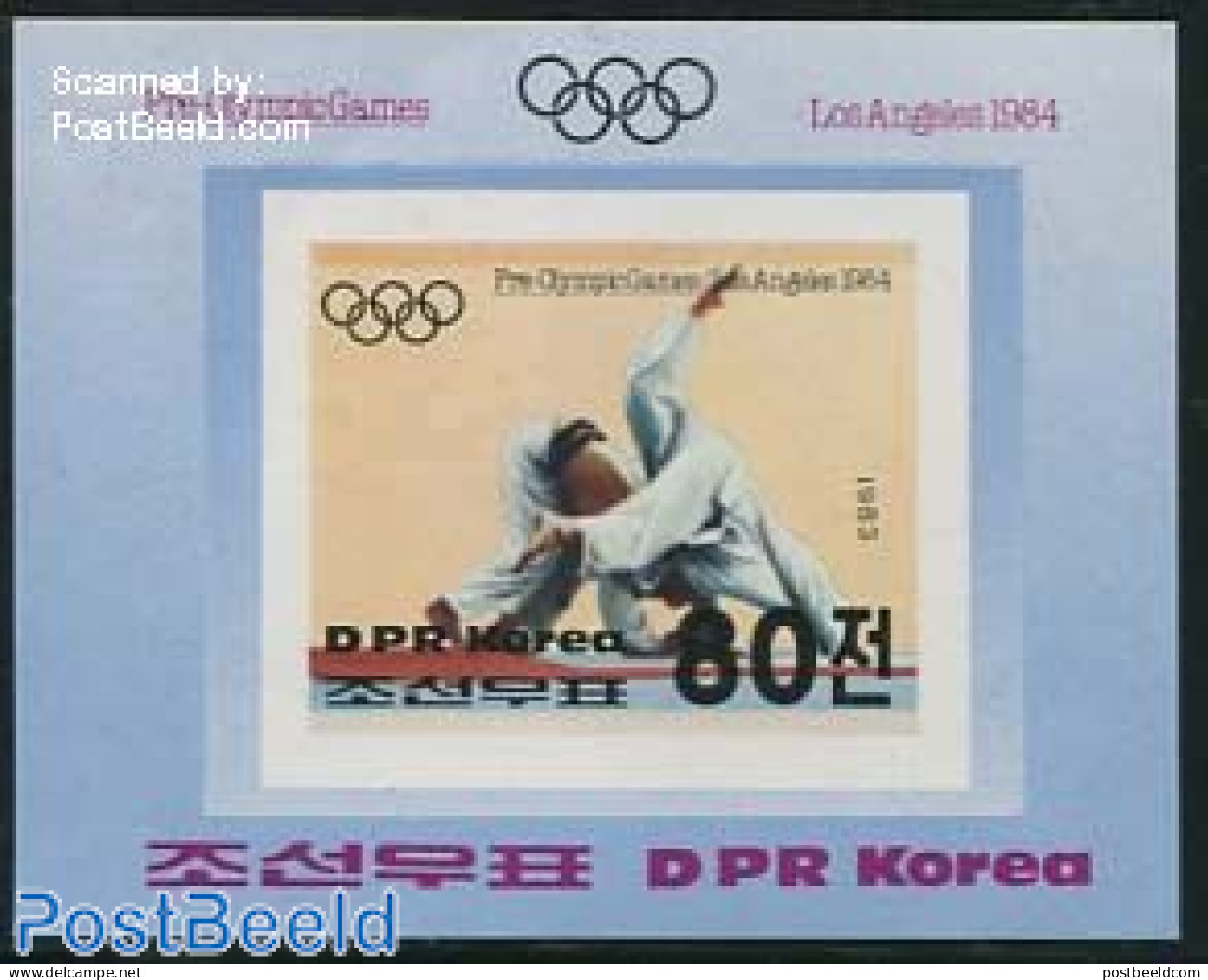 Korea, North 1983 Olympic Games Los Angeles S/s, Imperforated, Mint NH, Sport - Olympic Games - Corea Del Nord