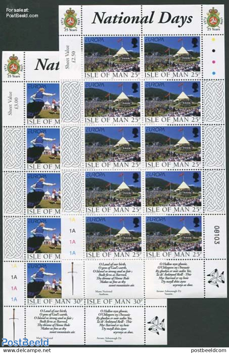 Isle Of Man 1998 Europa 2 M/ss, Mint NH, History - Performance Art - Europa (cept) - Dance & Ballet - Dans