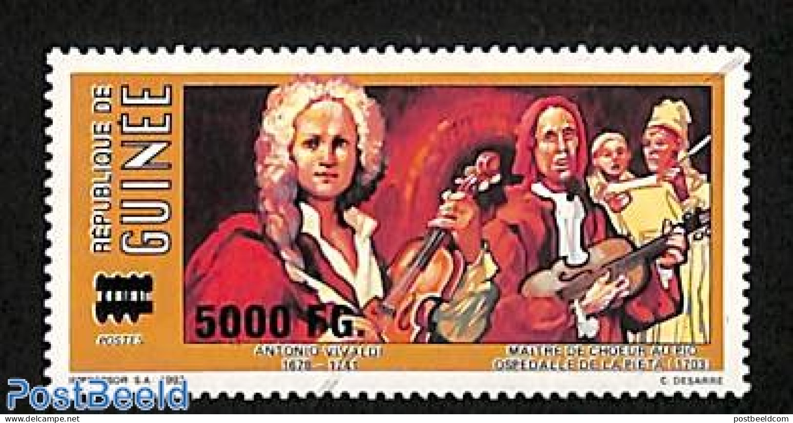 Guinea, Republic 2008 Overprint 1v, Mint NH, Performance Art - Music - Musique